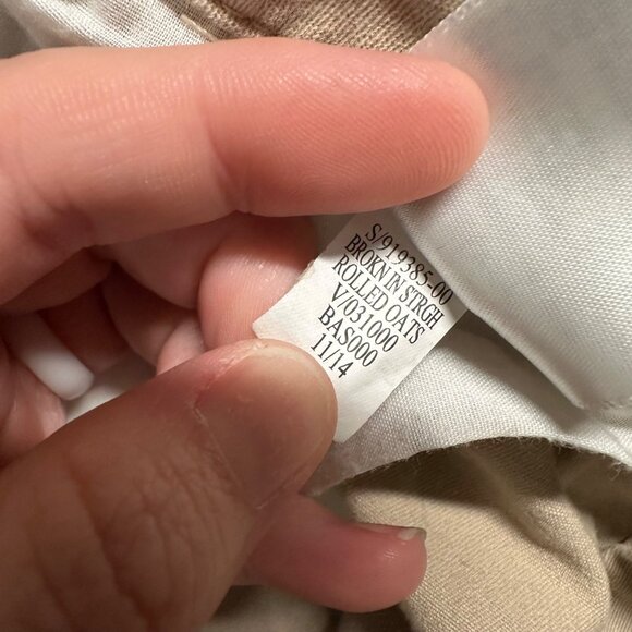 Old Navy Mens 32x34 Khaki Broken-In Straight Flat Front Chino Pants Casual - Picture 9 of 12